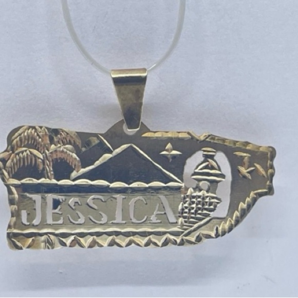 10k Gold Jessica Pendant